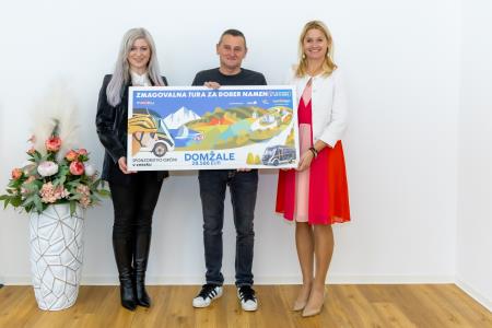 Sandra Županec, MIrko Pogačar, mag. Renata Kosec, foto: Rok Majhenič/Občina Domžale